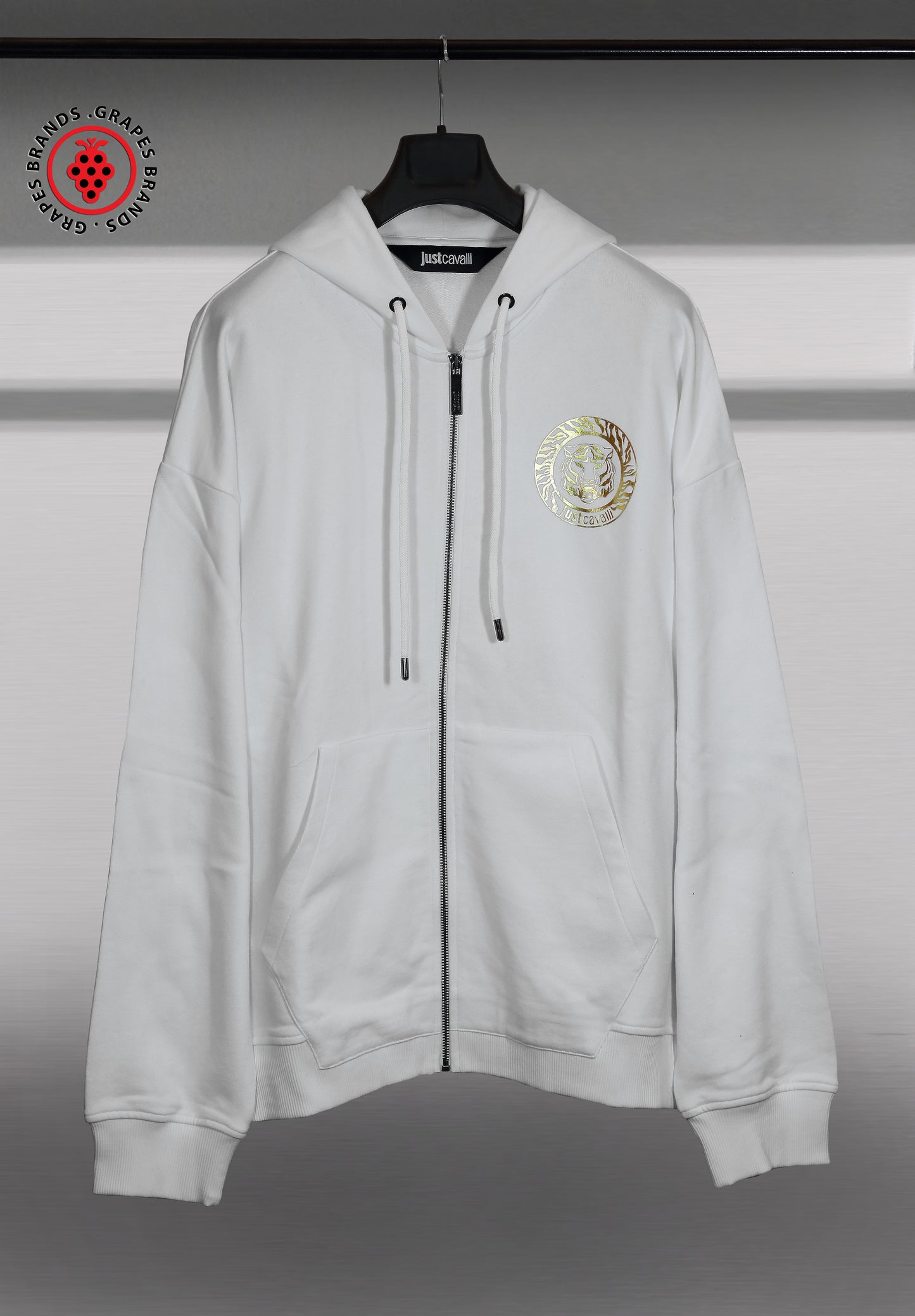 Just Cavalli Hooded Zipper Sweatshirt