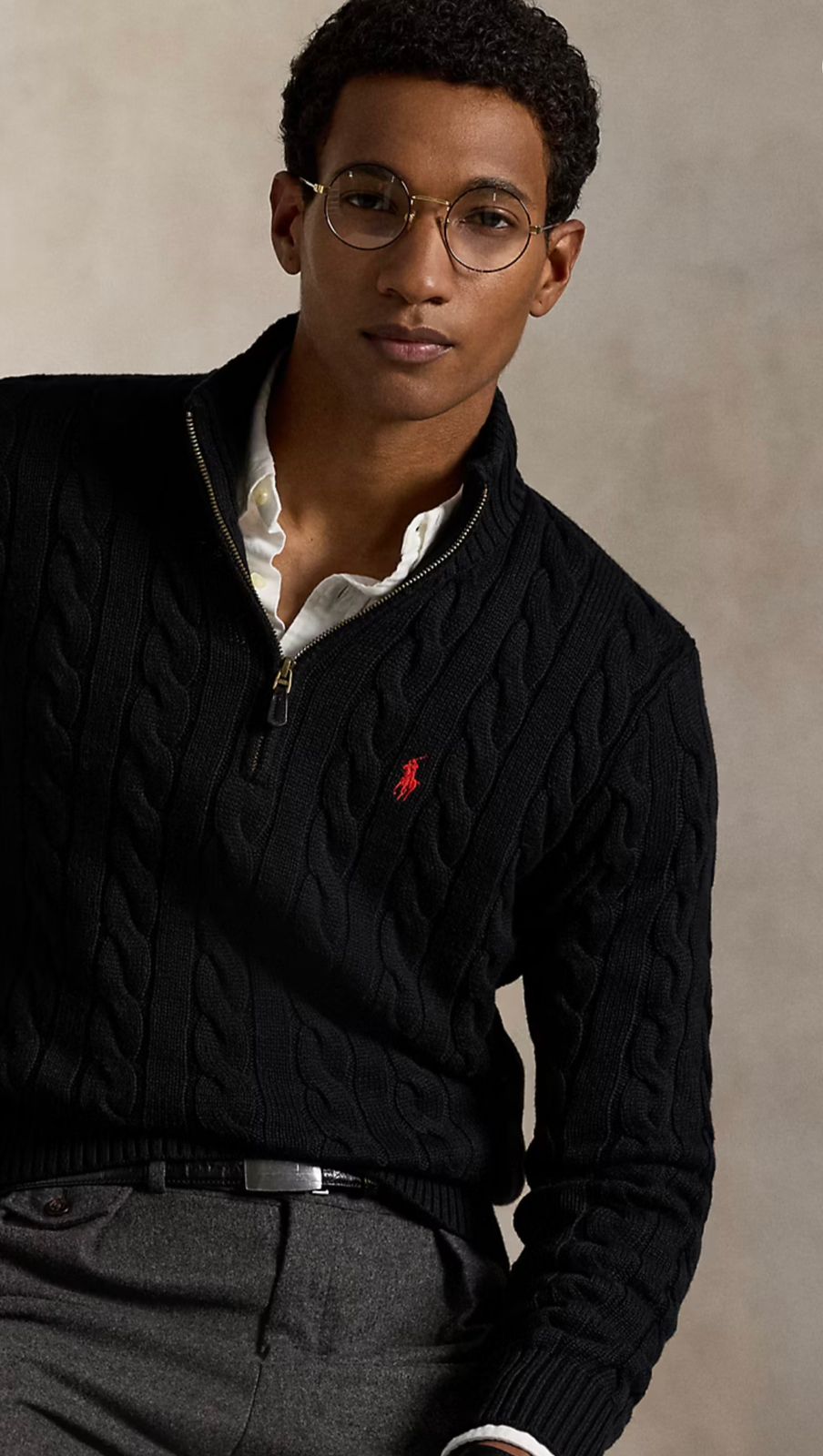 Ralph Lauren Knitted Half Zipper
